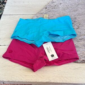 Women's hapari Blue and Pink swim boxer shorts size 8